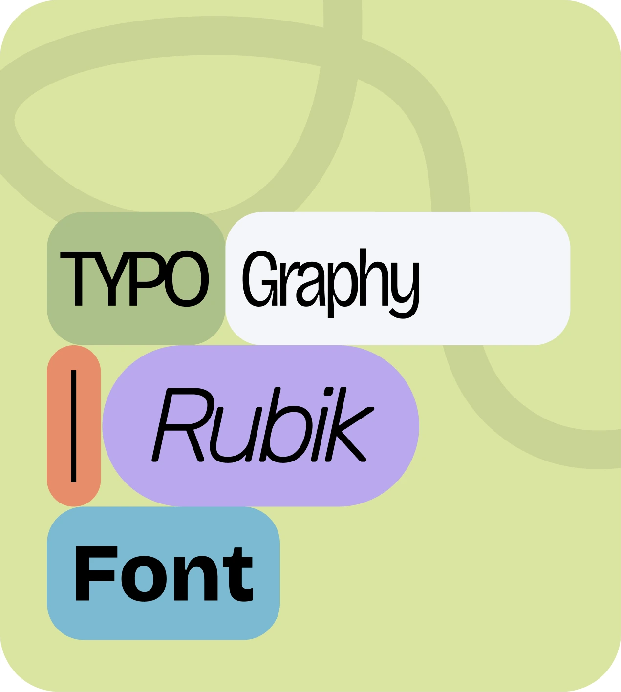 Typography: Rubik as the product font